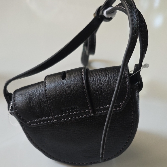 Fossil Elegant Black‎ Leather Women's MINI Bag. - Picture 4 of 15